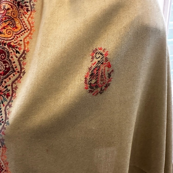 Pistna Green Stunning kashmiri Pashmina Shawl stole wrap - Picture 3 of 6